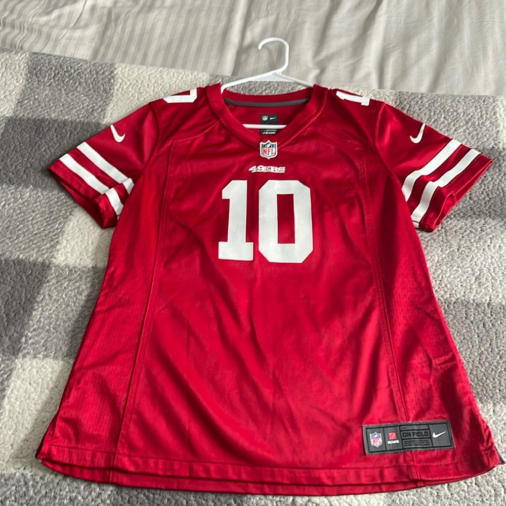 Nike Women's 49ers #10 Jimmy Garoppolo jersey Size Large